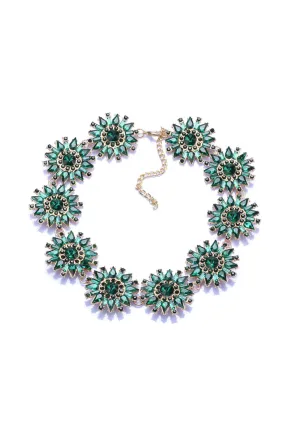 DAISY CHAIN NECKLACE GREEN