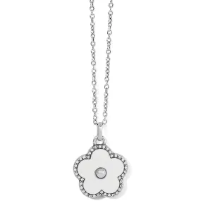 Dazzling Love Flower Necklace - White