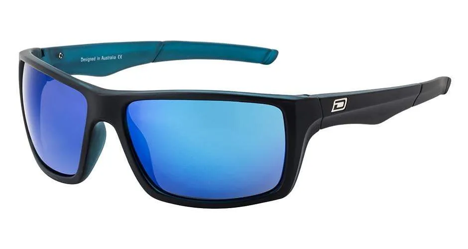 DD Primp - Satin Black & Crystal Blue/Grey Blue Fusion Mirror Polarised