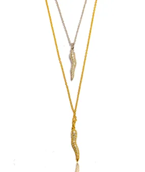 Diamante Cornicello Gold Plated