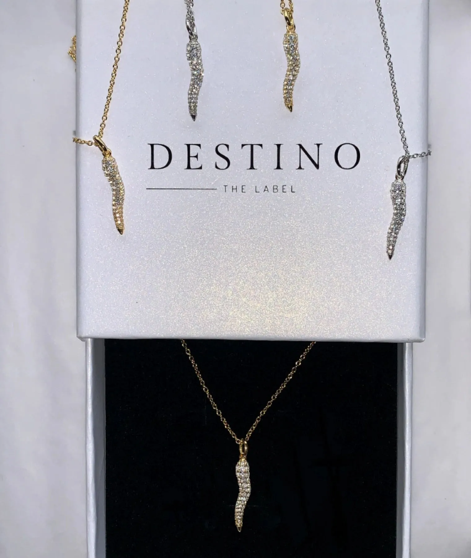 Diamante Cornicello Gold Plated