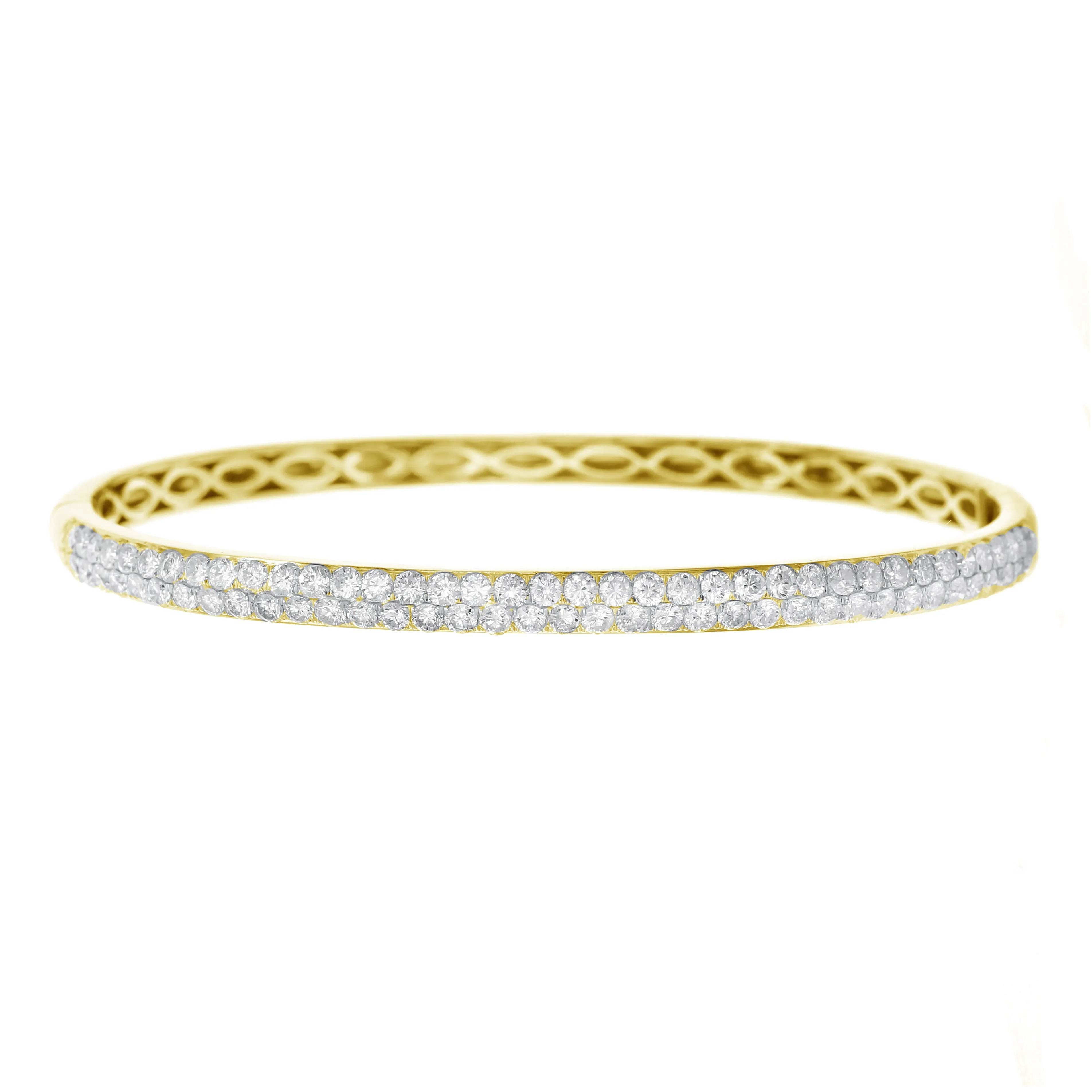 Double Row Diamond Bangle