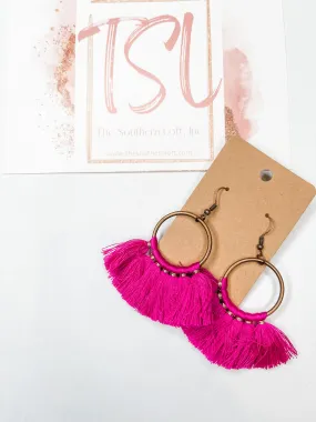 Drop Tassel Earrings