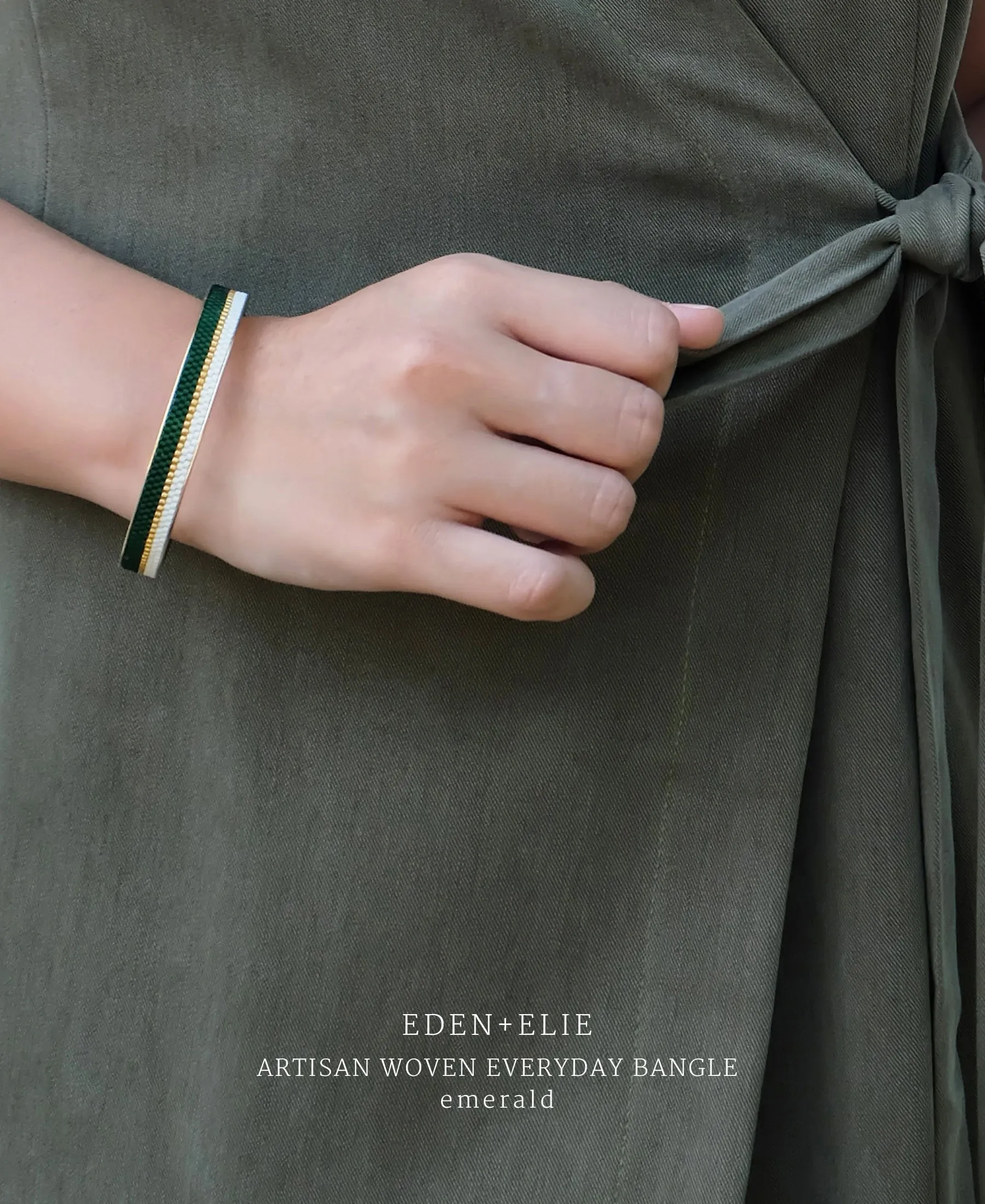 EDEN   ELIE Everyday gold narrow bangle - dahlia