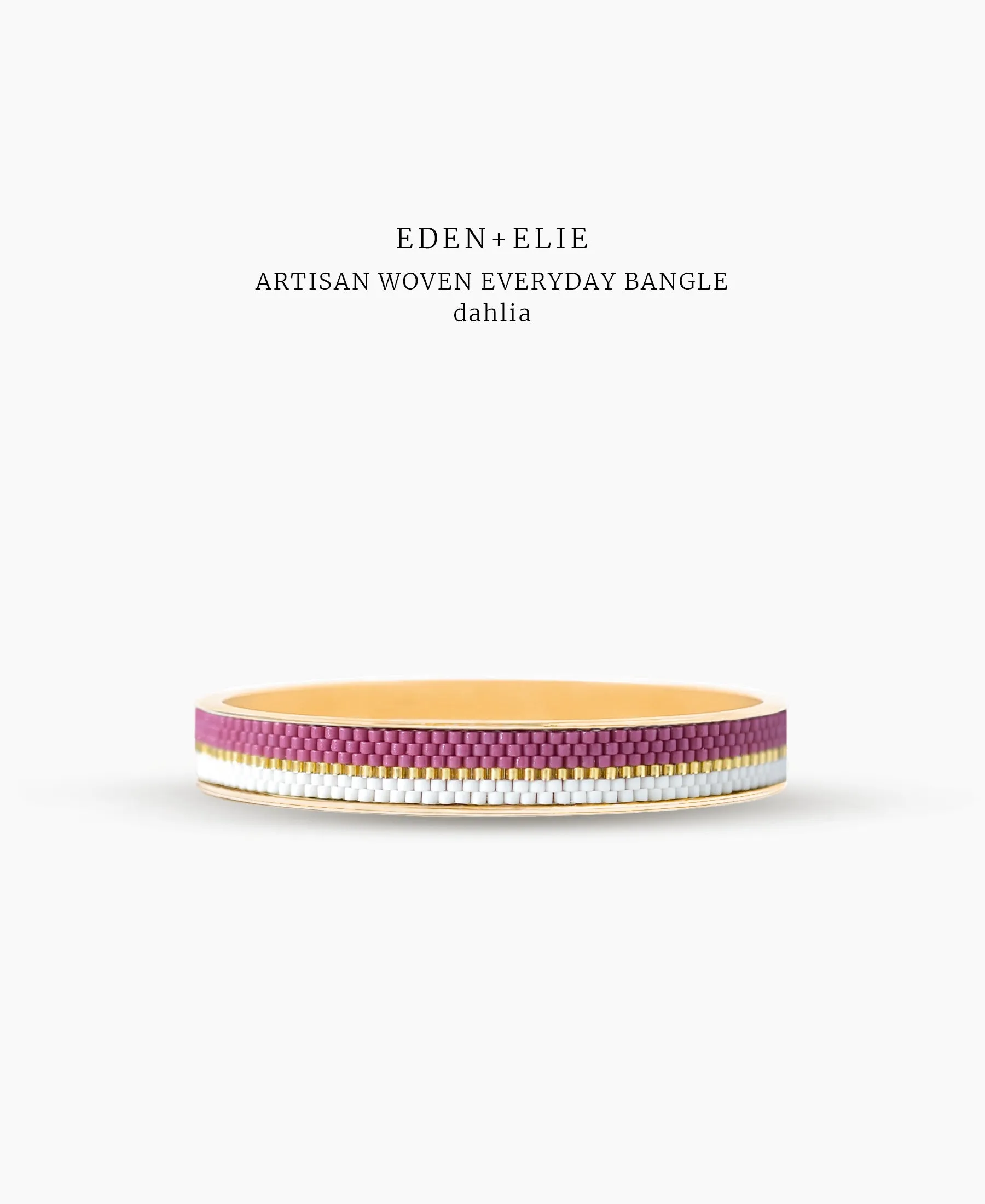 EDEN   ELIE Everyday gold narrow bangle - dahlia