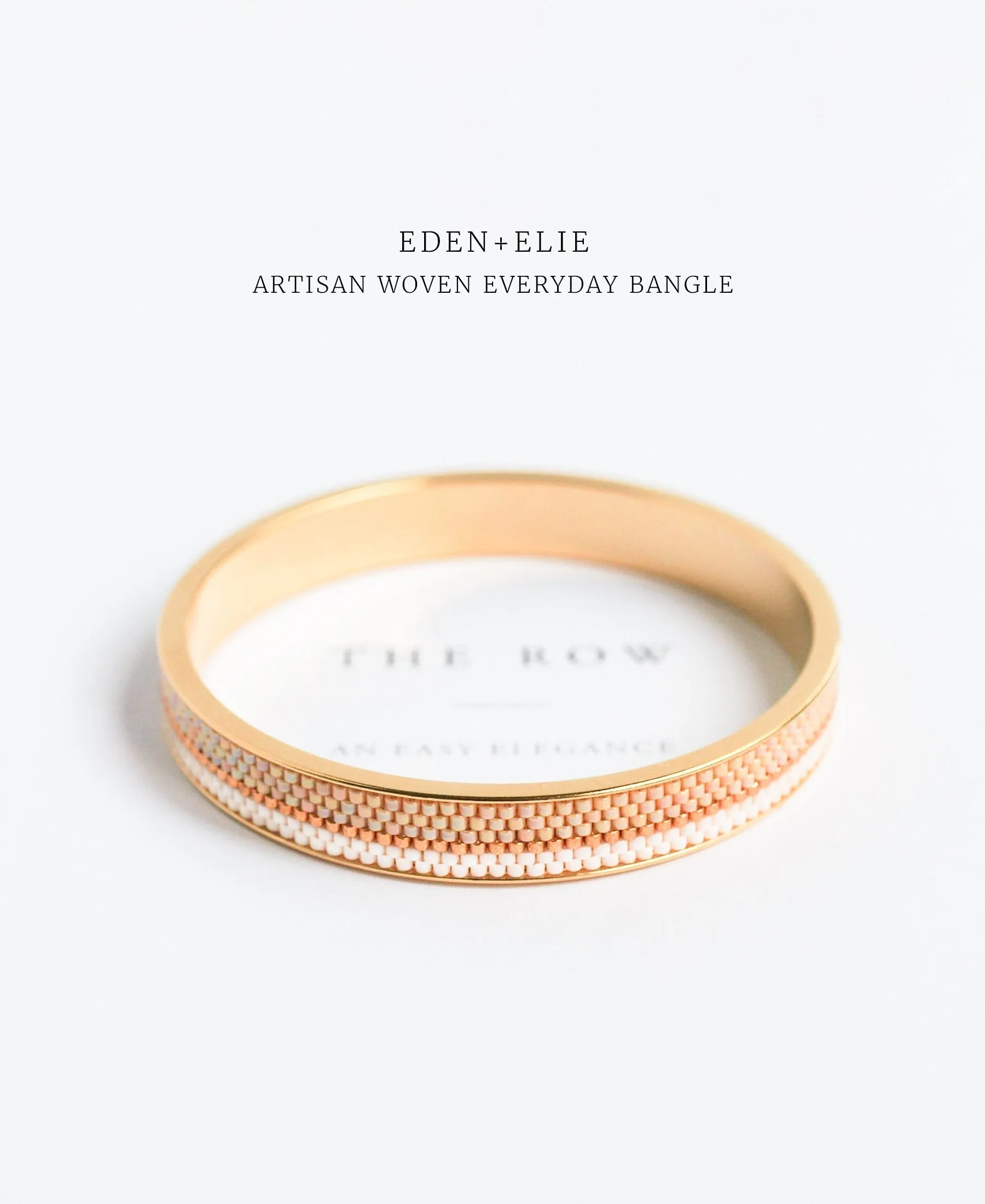 EDEN   ELIE Everyday gold narrow bangle - silk