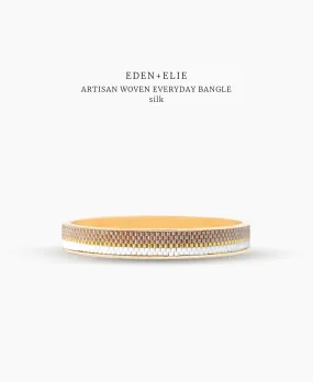 EDEN   ELIE Everyday gold narrow bangle - silk