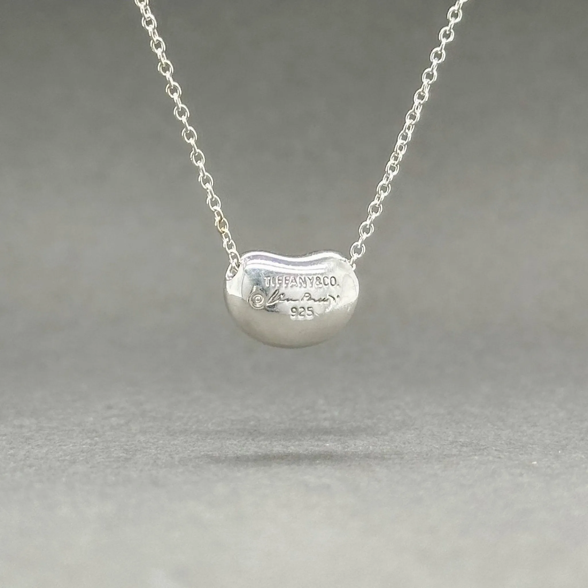 Estate Tiffany & Co. Elsa Peretti SS Bean Pendant