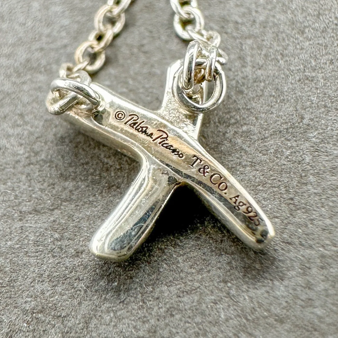 Estate Tiffany & Co. SS Paloma Picasso Graffiti X Pendant