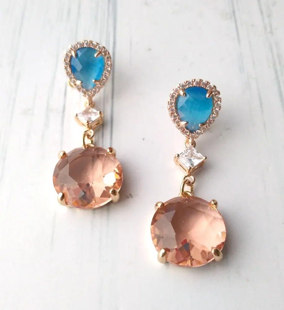 Evangeline Three Tier Earrings