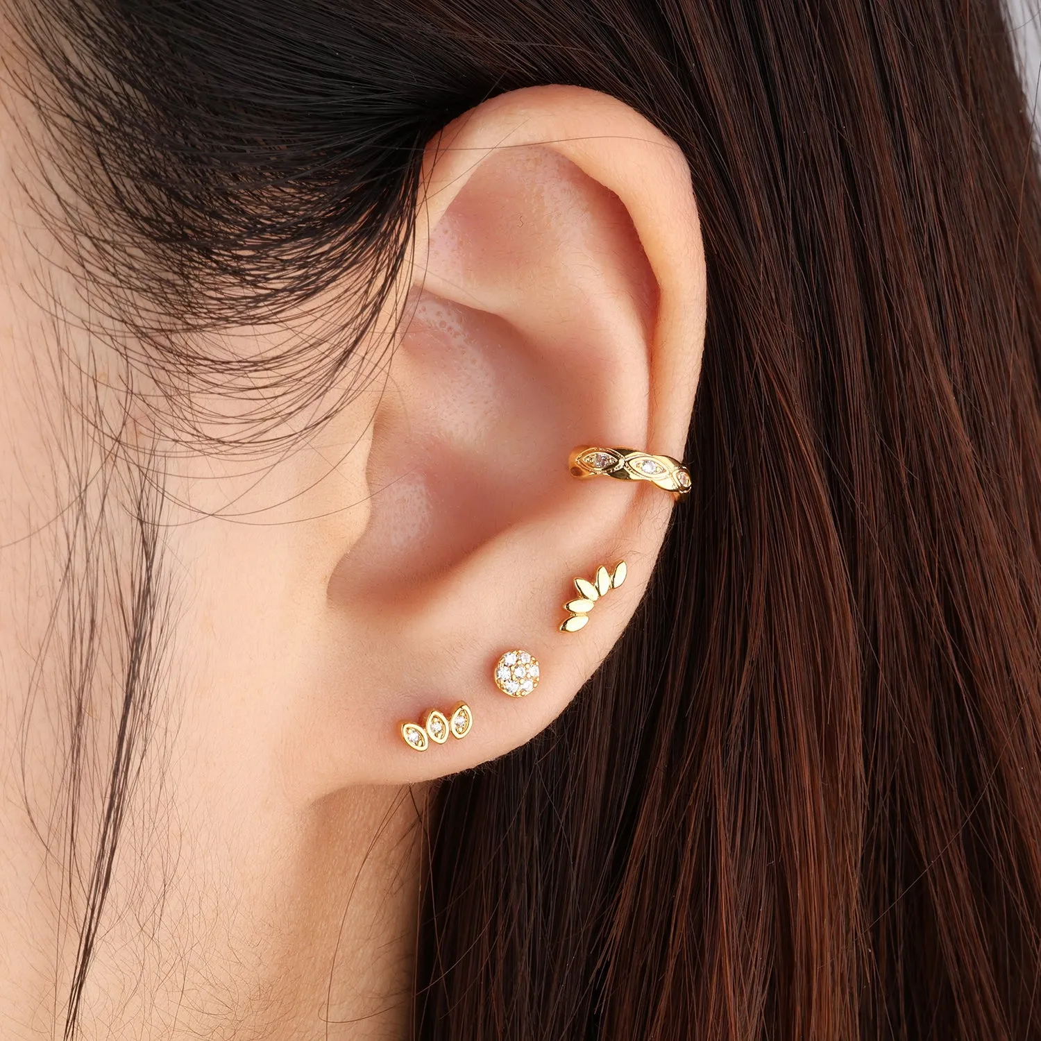 Evil Eye Ear Cuff