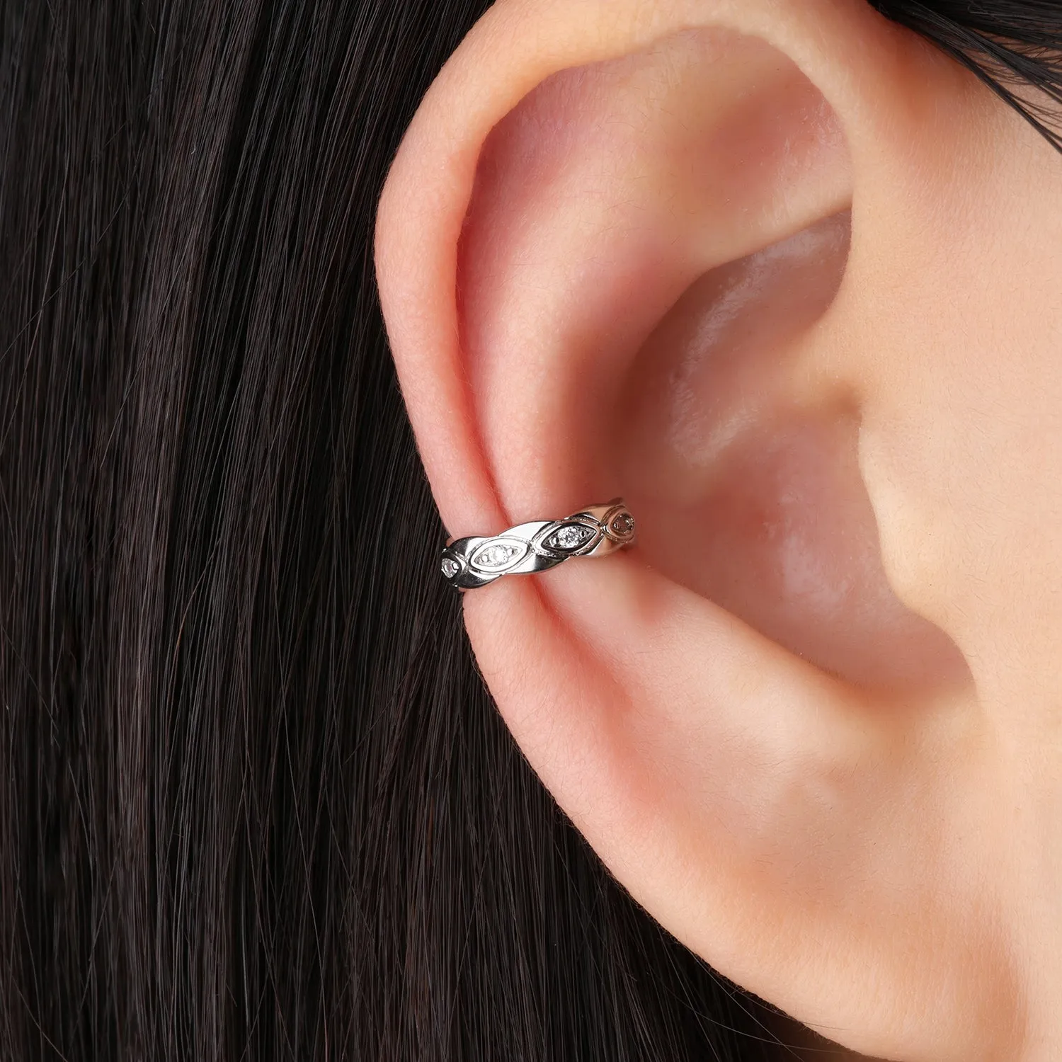 Evil Eye Ear Cuff