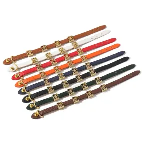 Fashion Snake Design PU Leather 316L CH Steel Letter Charms Bracelet&Bangle For Women