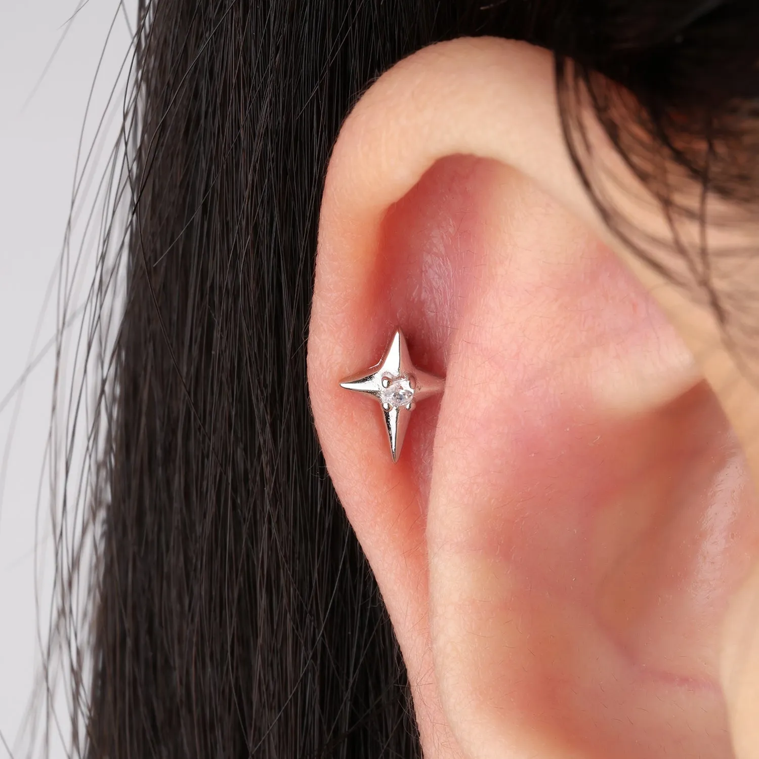 Four-Pointed Star Stud