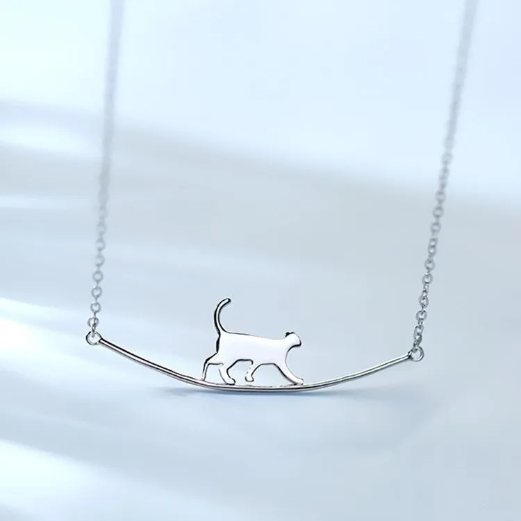 Fresh Accessories - Cat Stroll Sterling Silver Necklace