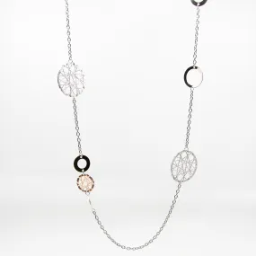 Fresh Accessories - Necklace Long Round Mix Colour Circles