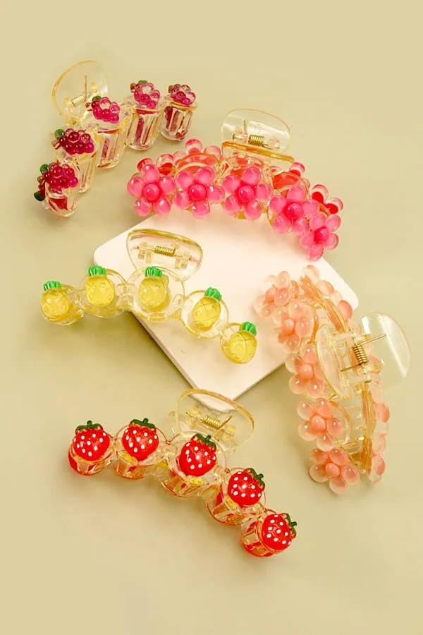 Fruit Hair Claw Clips