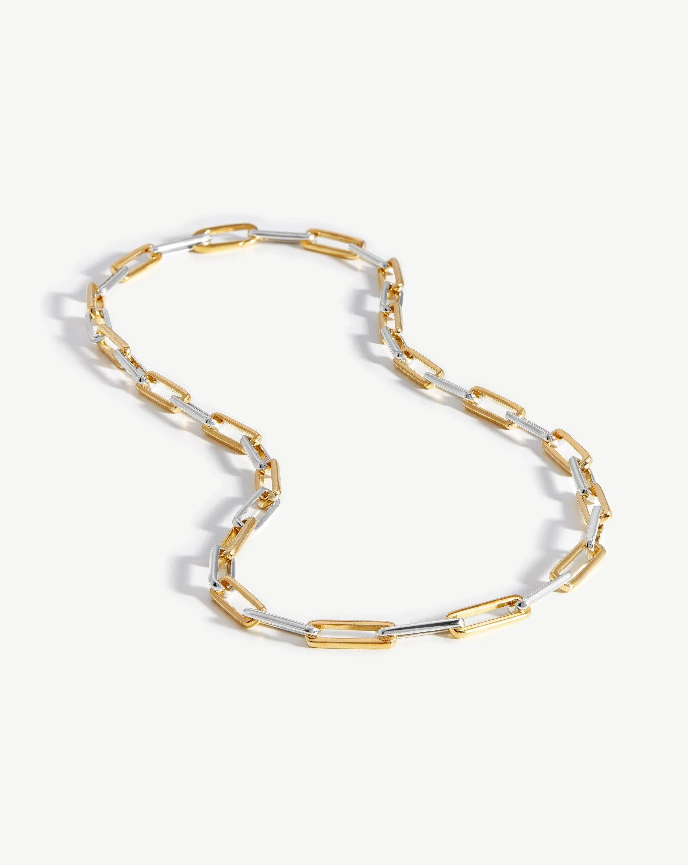 Fused Two Tone Chain Necklace | 18ct Gold Plated Vermeil/Sterling Silver