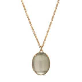 Gabriella Kiss 18k Oval Ceylon Moonstone Pendant Necklace - 16