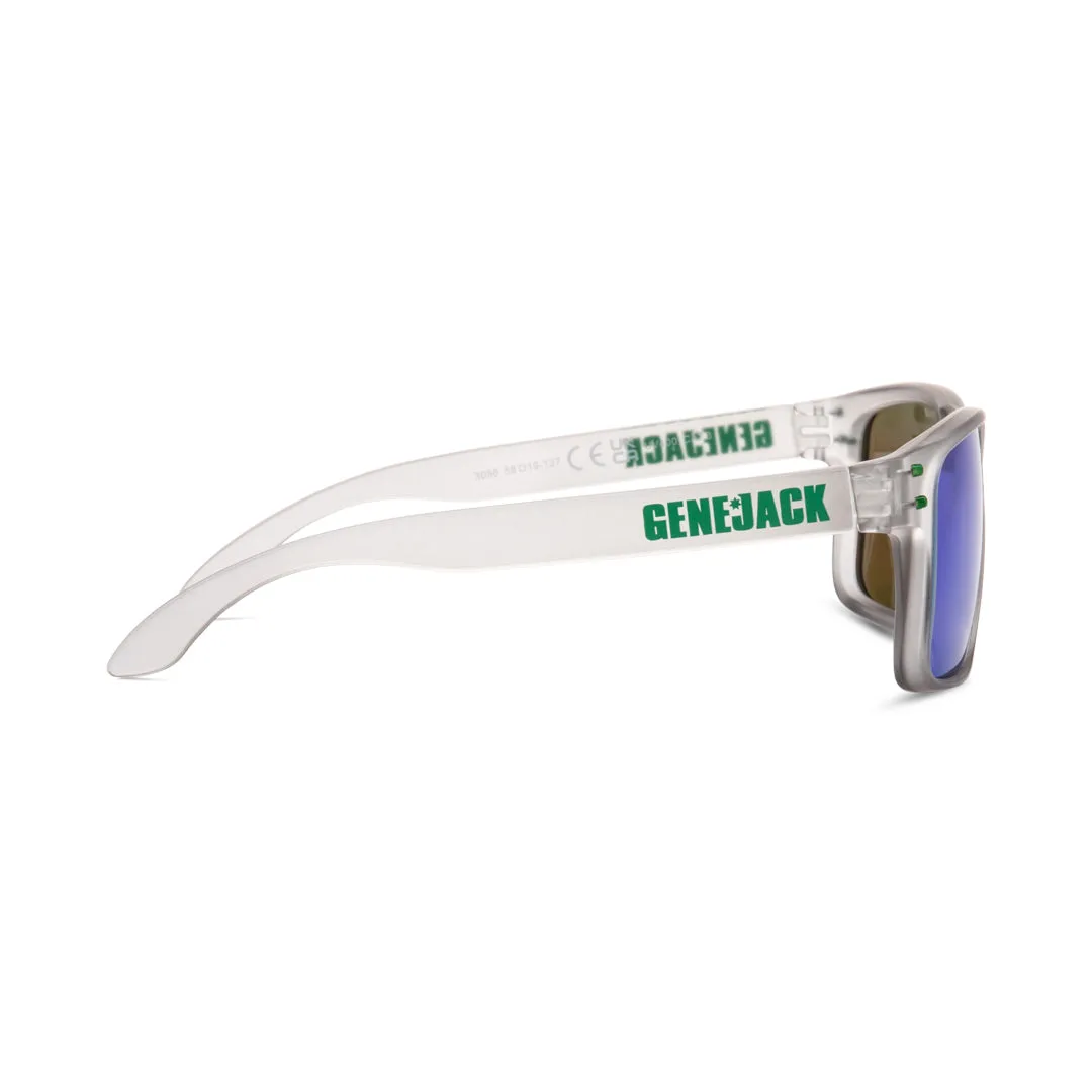 Genejack Sunglasses | Translucent Grey/Green