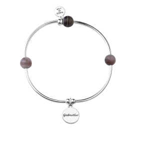 Godmother | Soft Bangle Charm Bracelet | Botswana