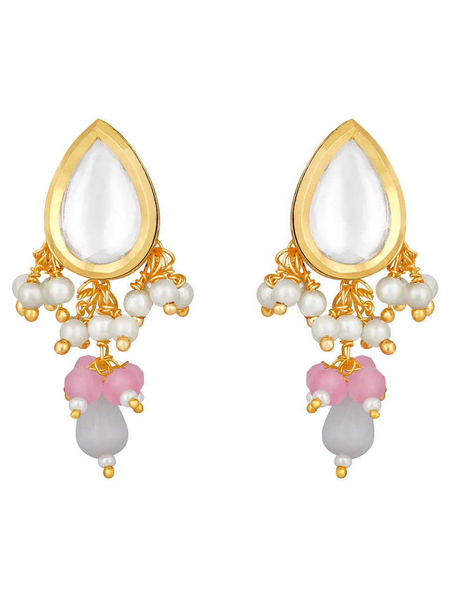 Gold Plated Kundan Earrings