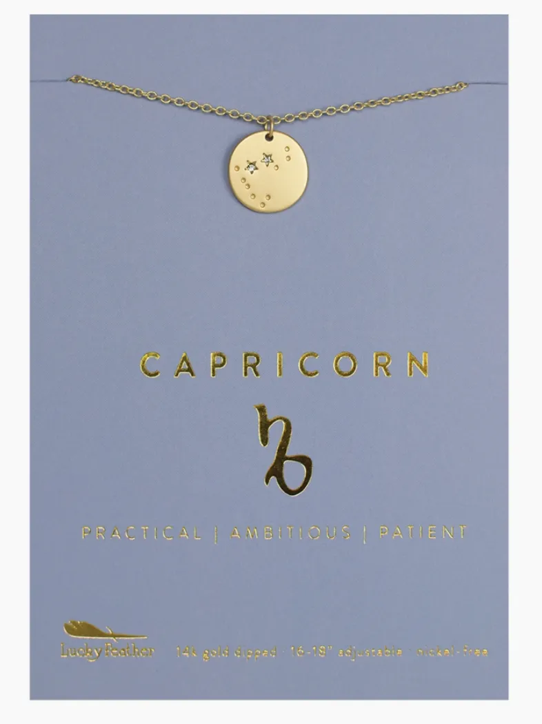 Gold ZODIAC Medallion Necklaces