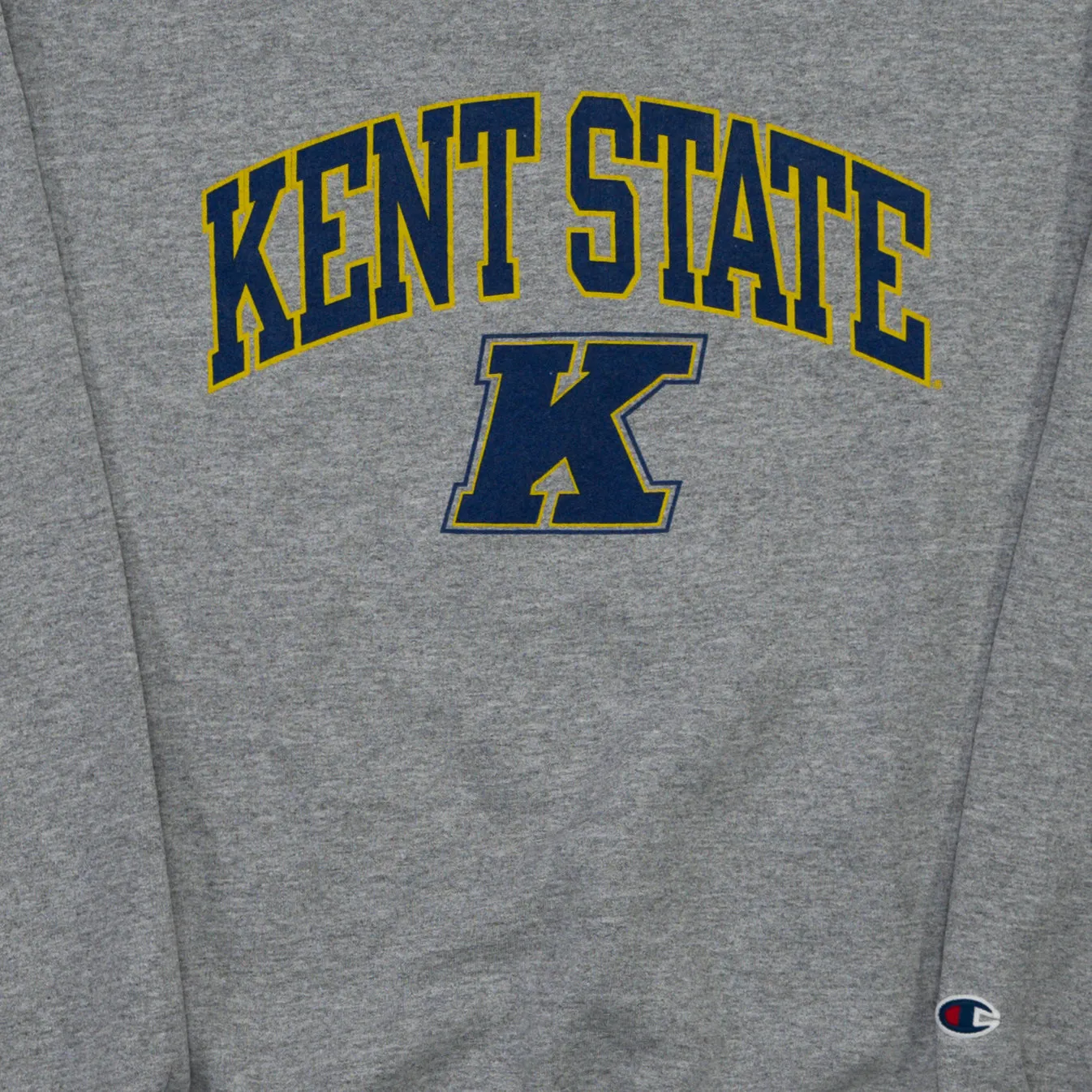 Grey Kent State University x Champion Crewneck