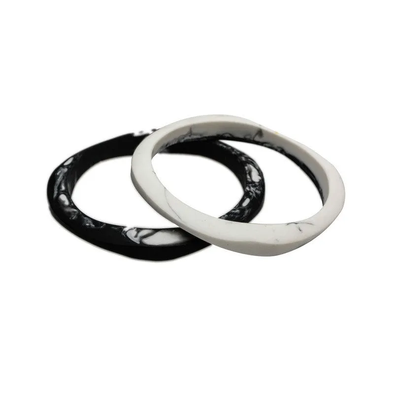 Haiku Double Resin Bangle Set