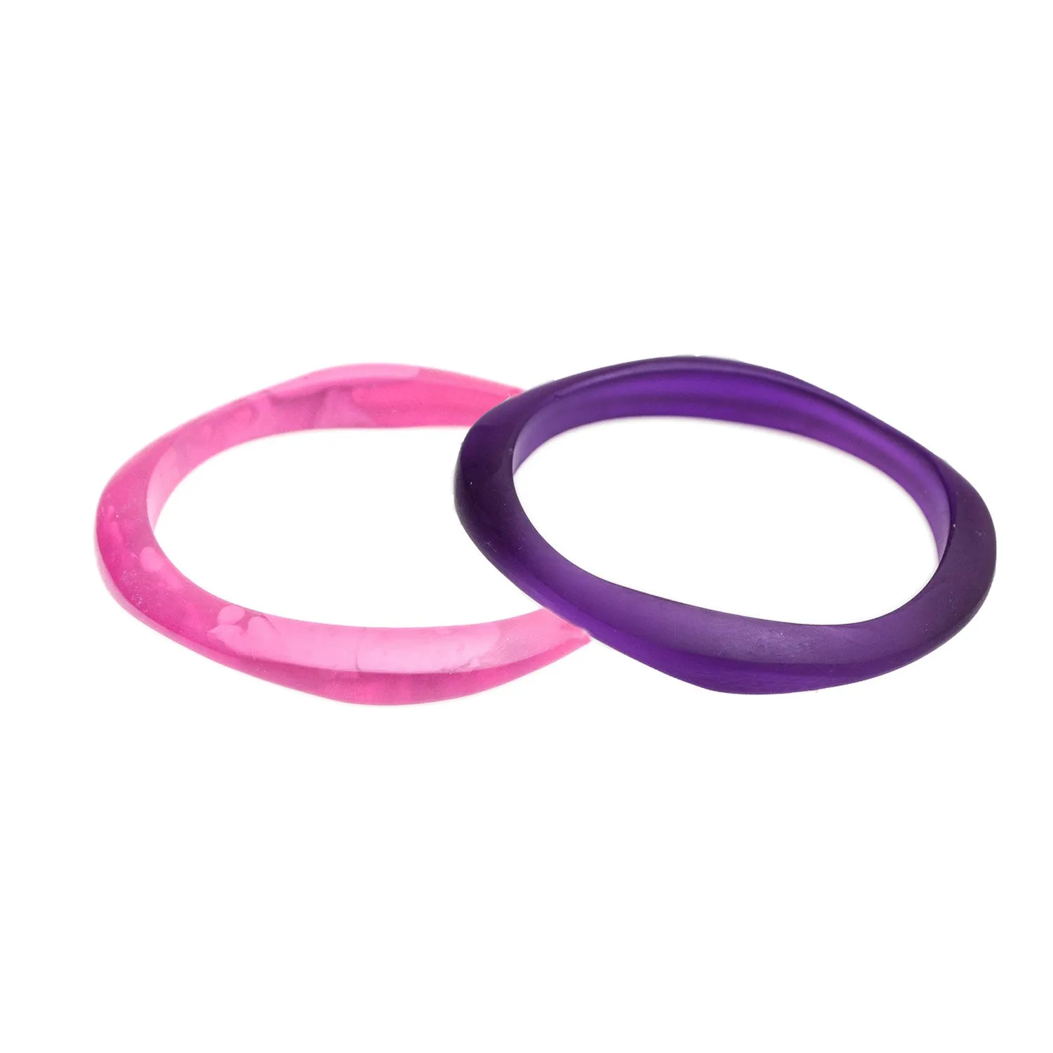 Haiku Double Resin Bangle Set