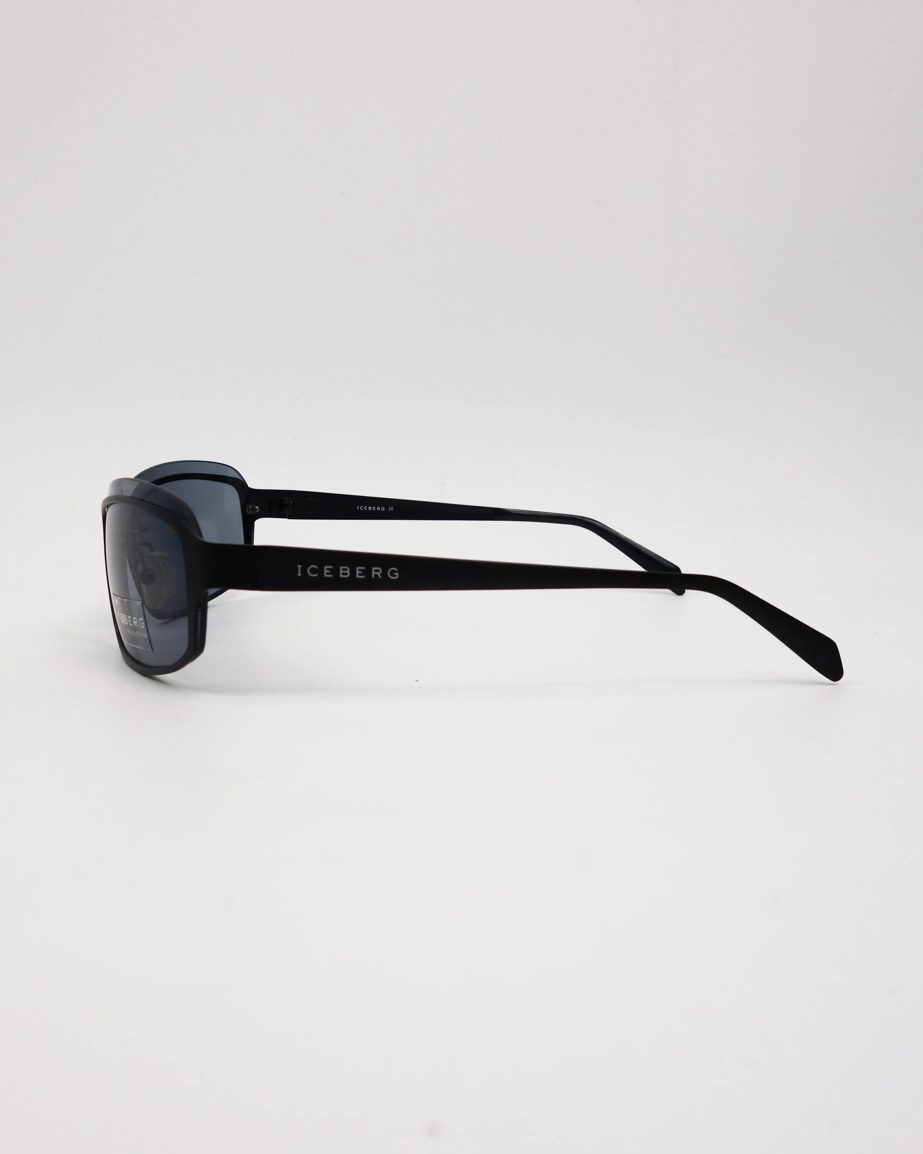 Iceberg Thin Aluminium Frame Black Sunglasses 2000's