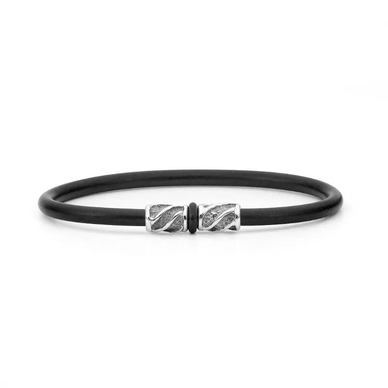 Indian Ocean Men's Silver Bangle