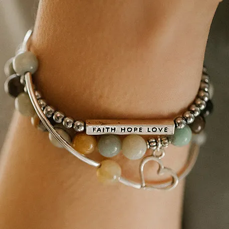 Key | Soft Bangle Charm Bracelet |  Botswana