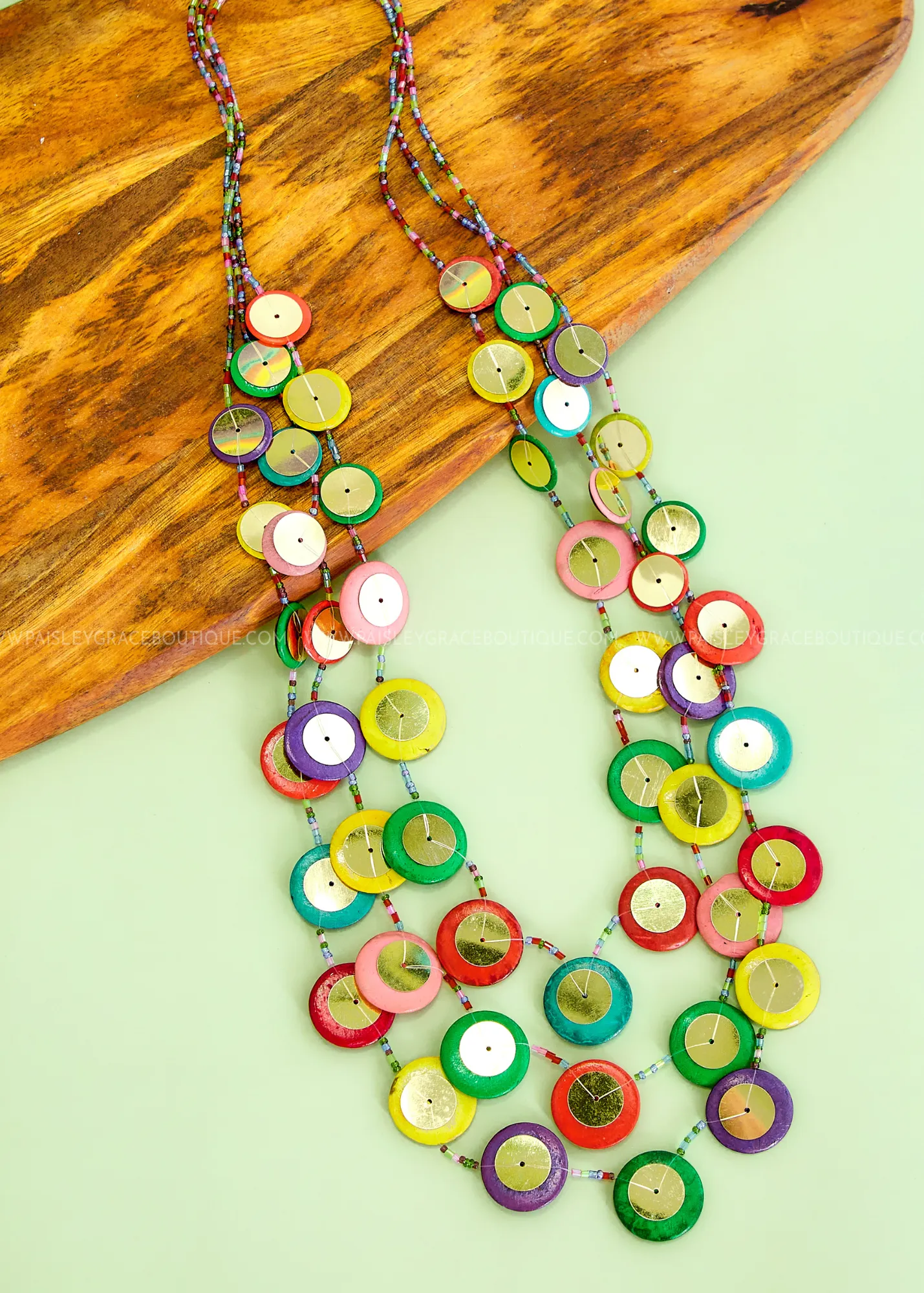 Larisa Multicolored Necklace & Earring Set