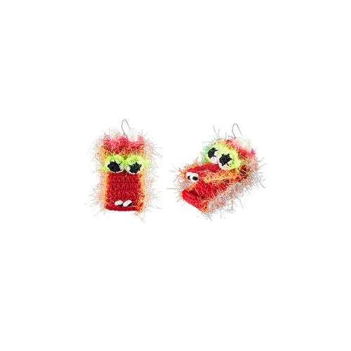 LB Hand Crochet Dragon Head Earrings LOJL111