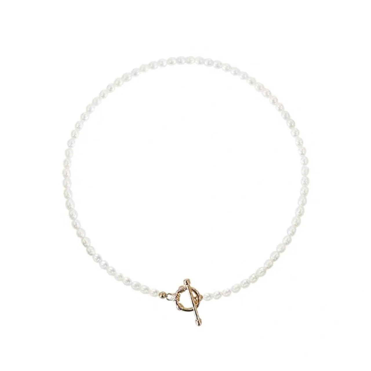 Long Chain OT Freshwater Pearl Necklace