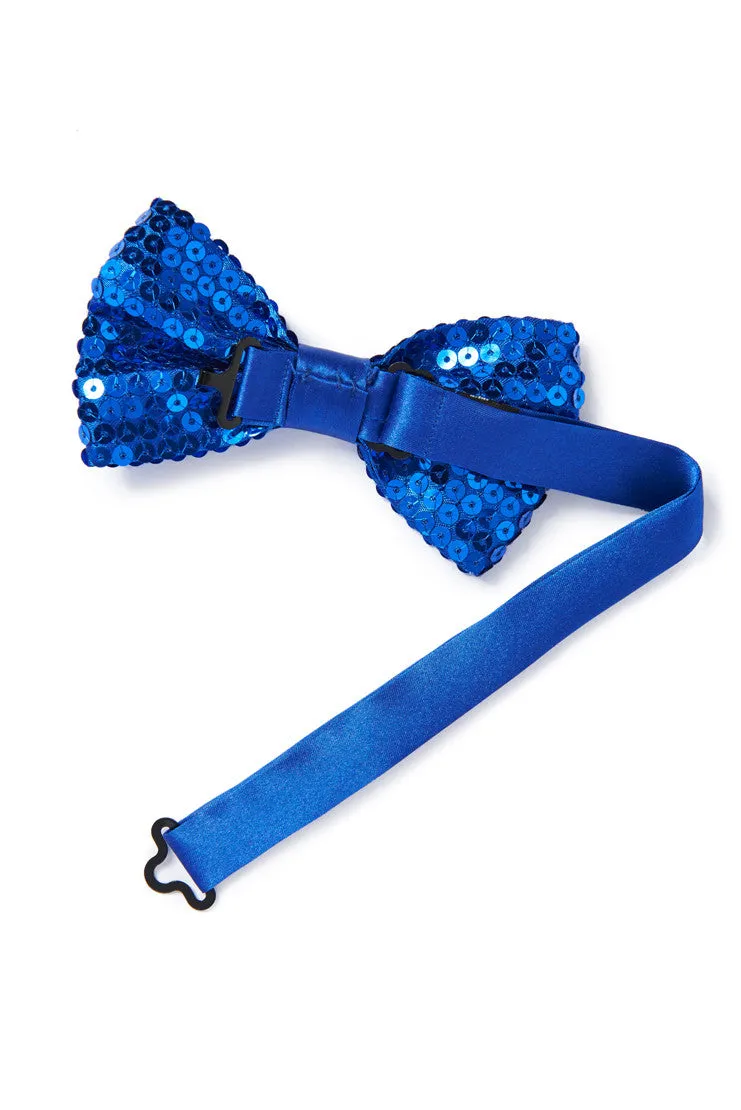 Men's Sequin Bow Tie - Royal Blue