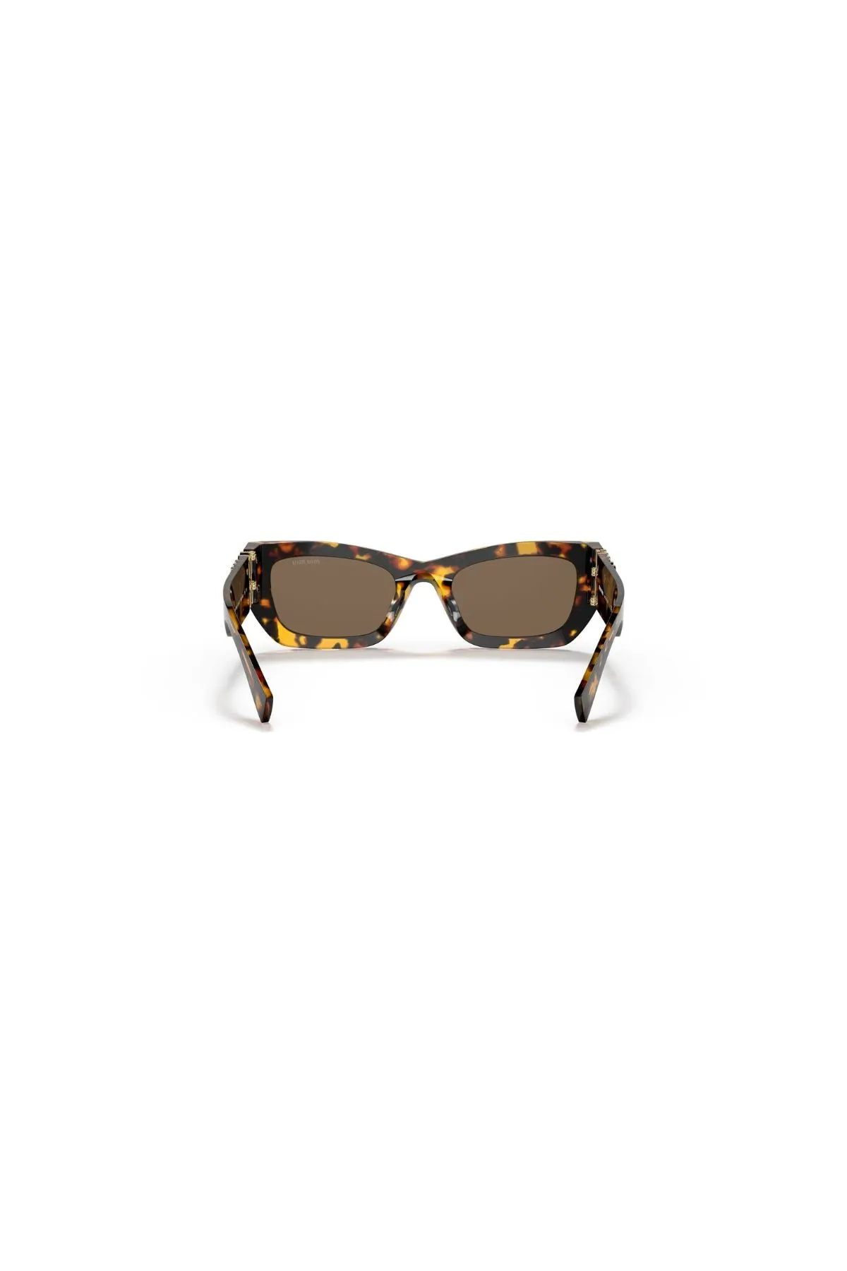 Miu Miu Rectangle Framed Sunglasses - Honey Havana Brown