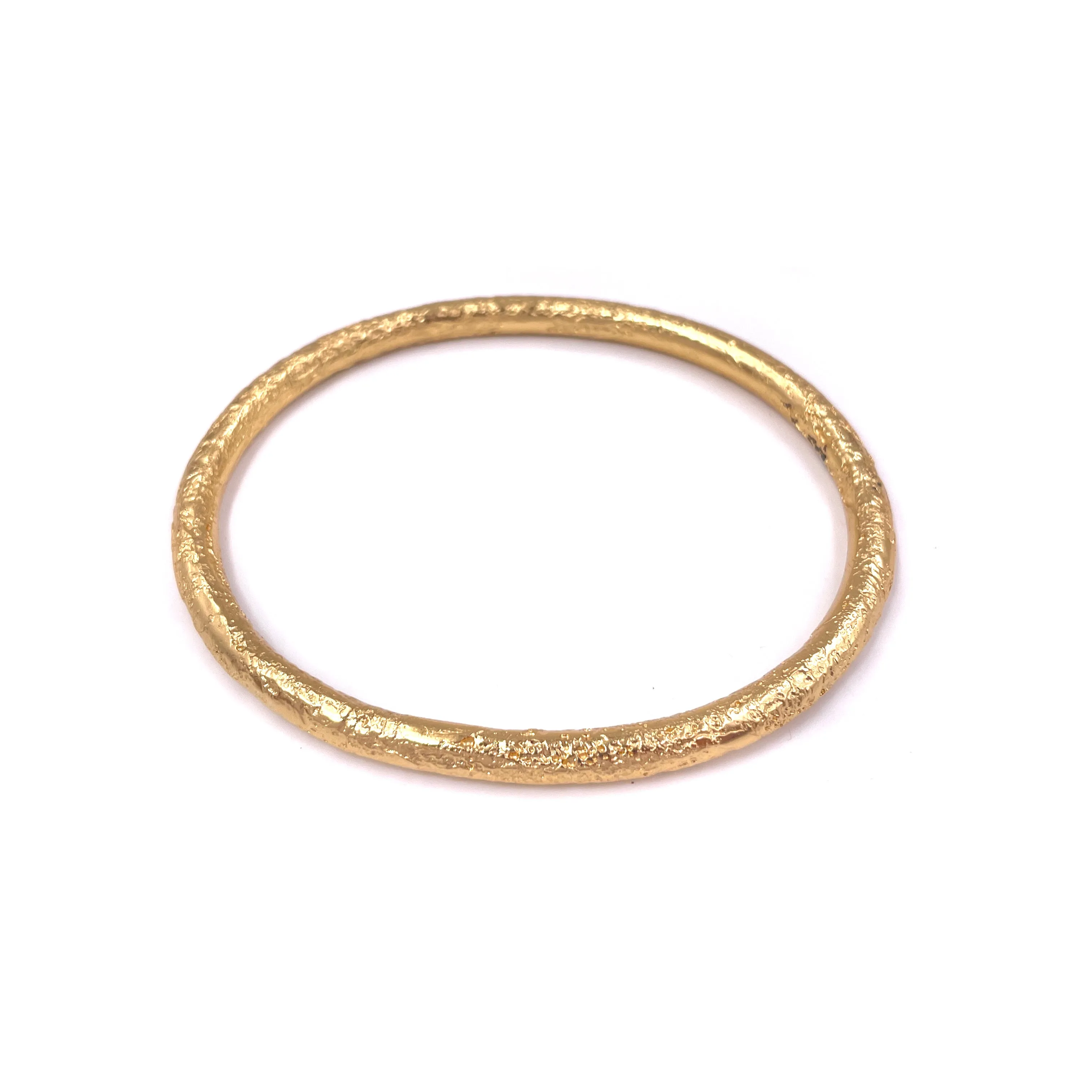 Odessa Hand Etched Oval Bangle