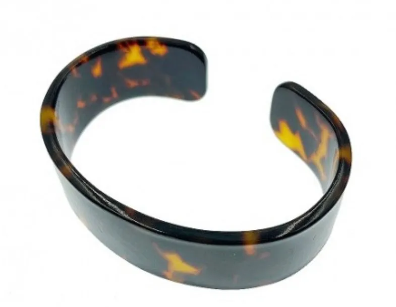 Oval Faux Tortoise Shell Bracelet