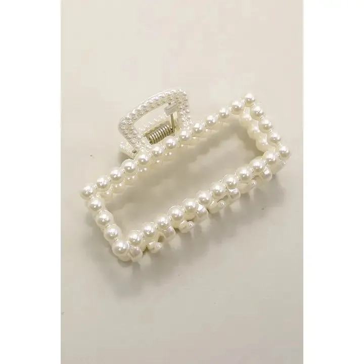 Pearl Hair Claw Clips