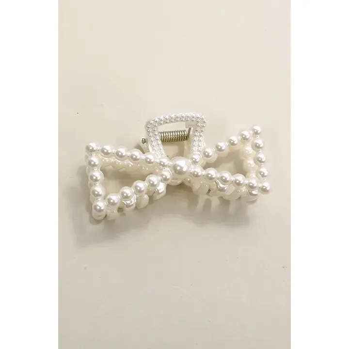 Pearl Hair Claw Clips