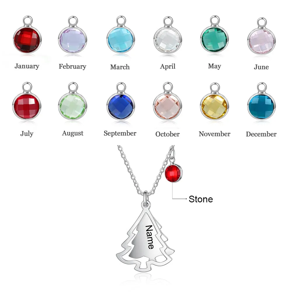 Personalized Christmas Tree Pendants For Women