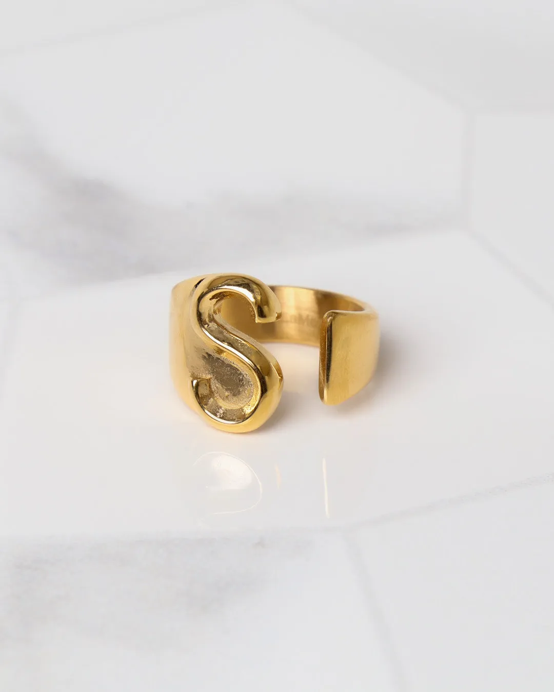 Plated Letter Ring | Premium