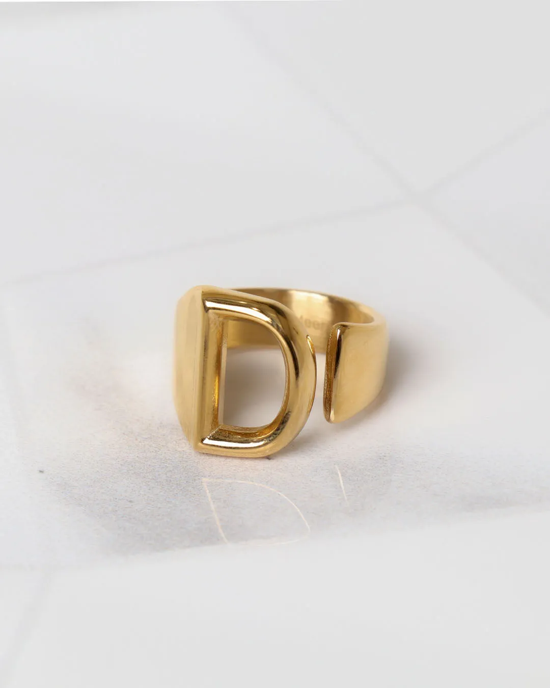 Plated Letter Ring | Premium