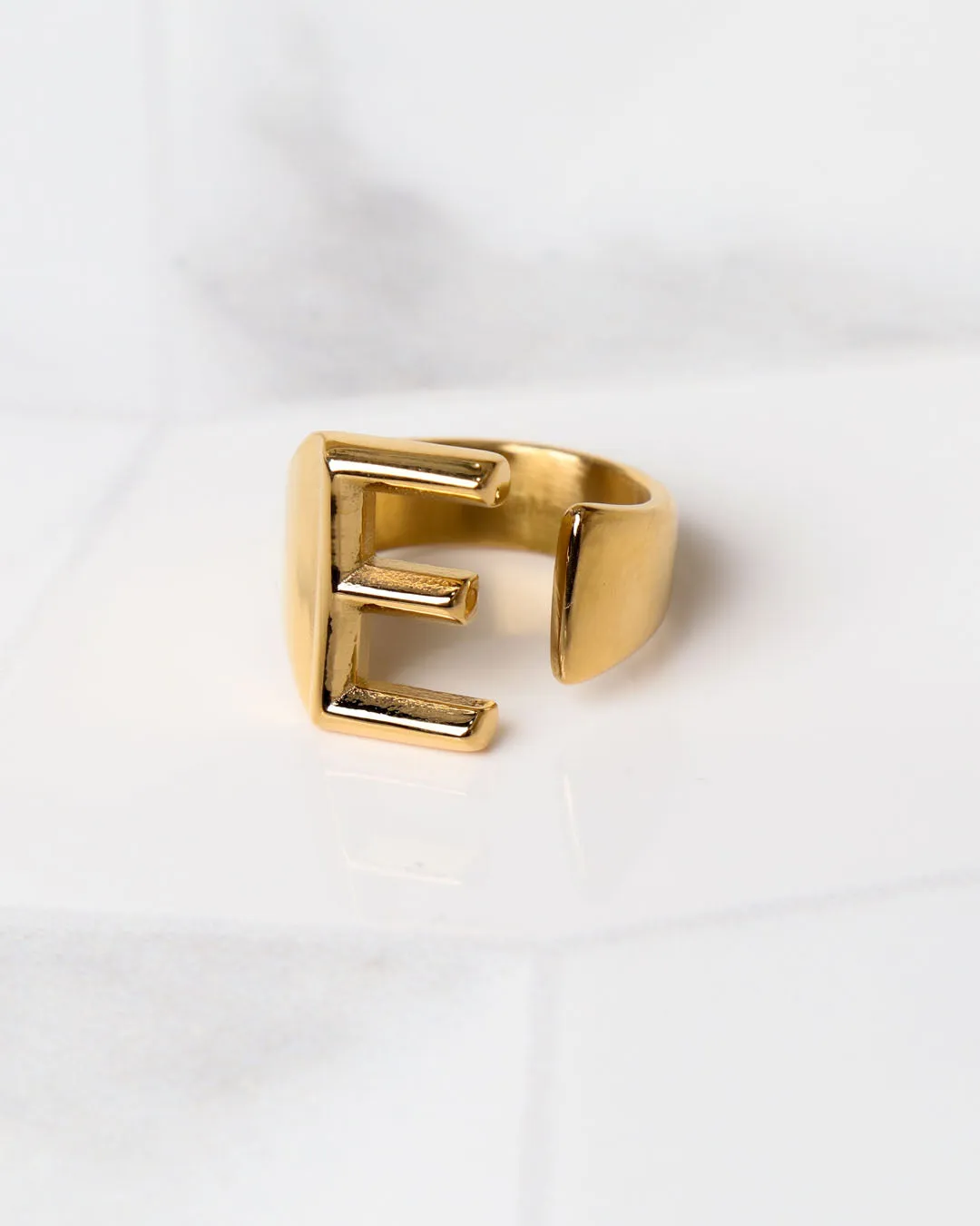 Plated Letter Ring | Premium