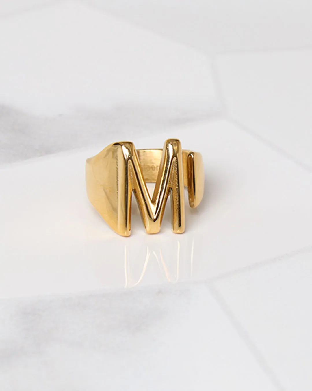 Plated Letter Ring | Premium