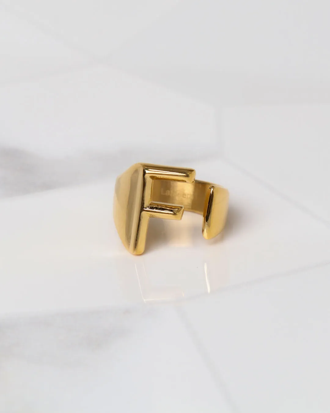 Plated Letter Ring | Premium