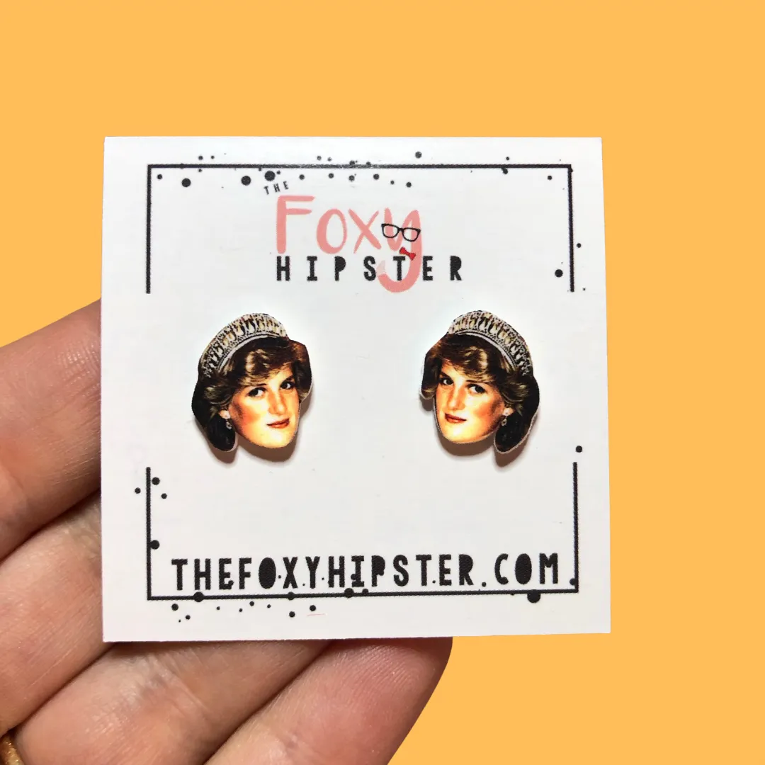 Princess Diana Stud Earrings