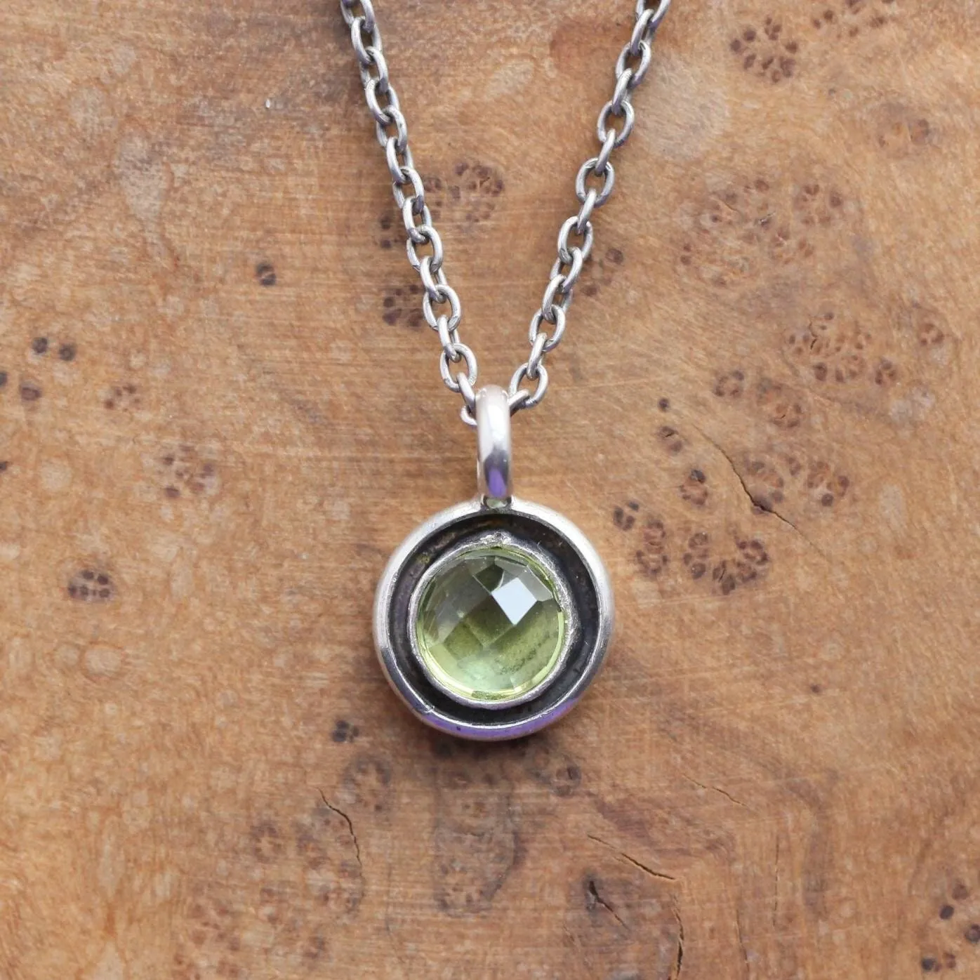 Ready to Ship Peridot Necklace - Silversmith Peridot Pendant -.925 Sterling Silver Pendant